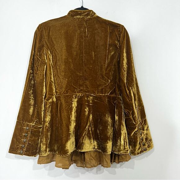 NEW Free People Faye Crushed Velvet Jacket - Picture 8 of 12